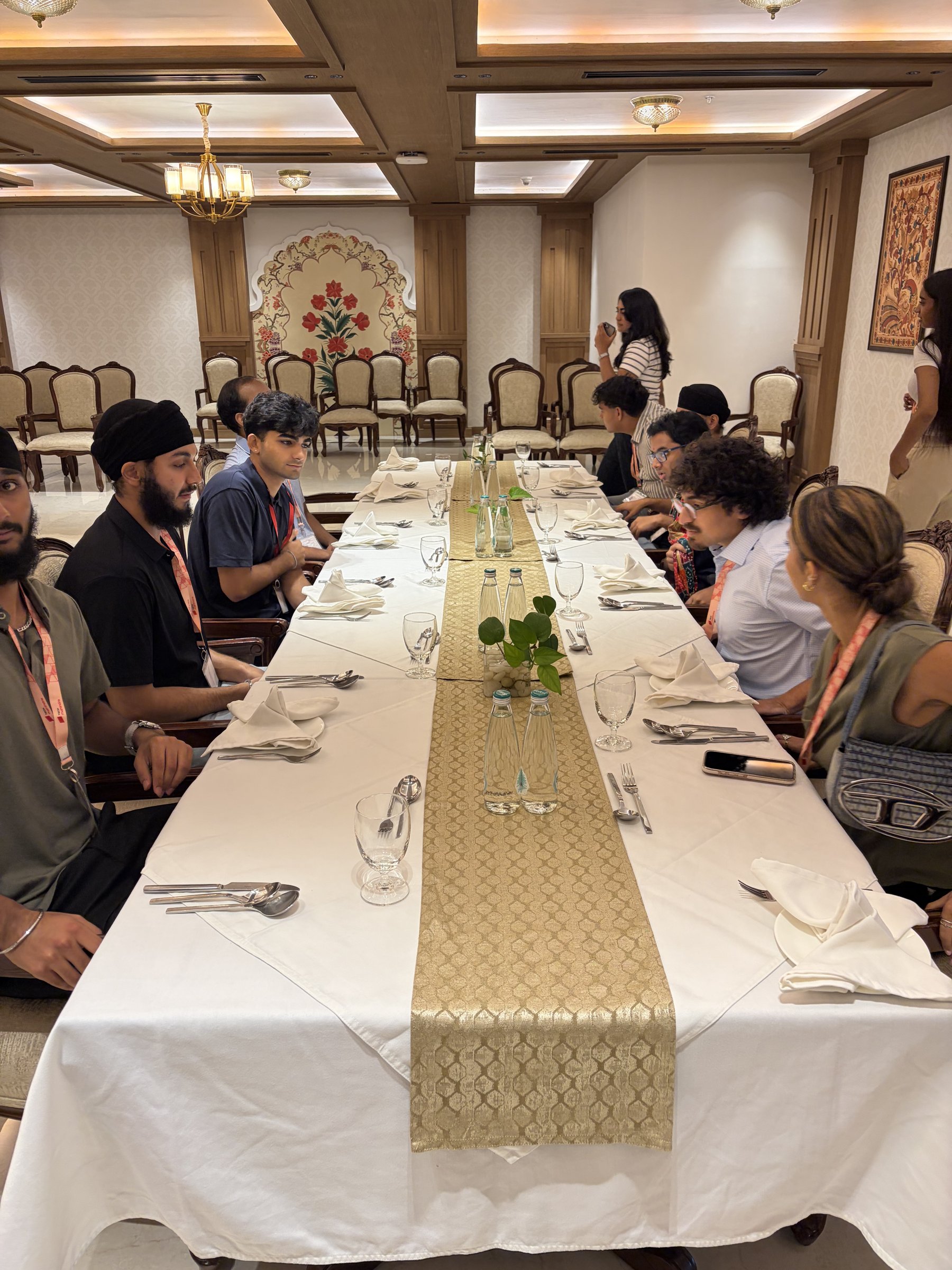Cohort lunch at Lalbagh, between sessions.