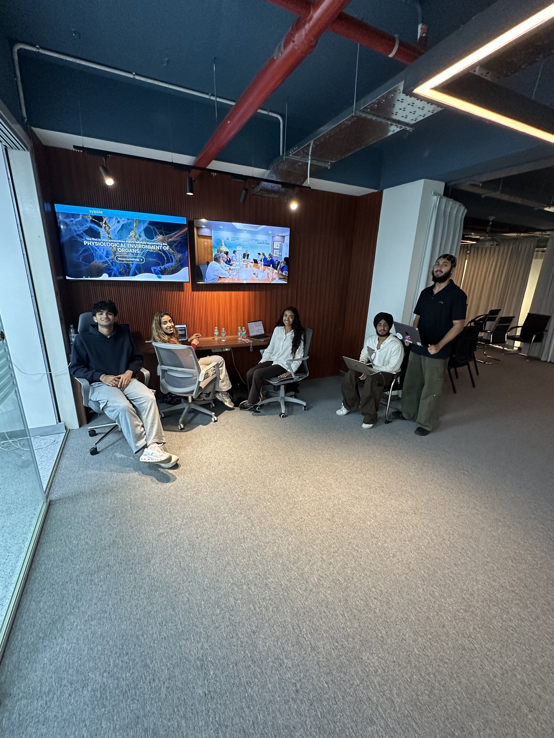 GLP cohort in a session at a partner company