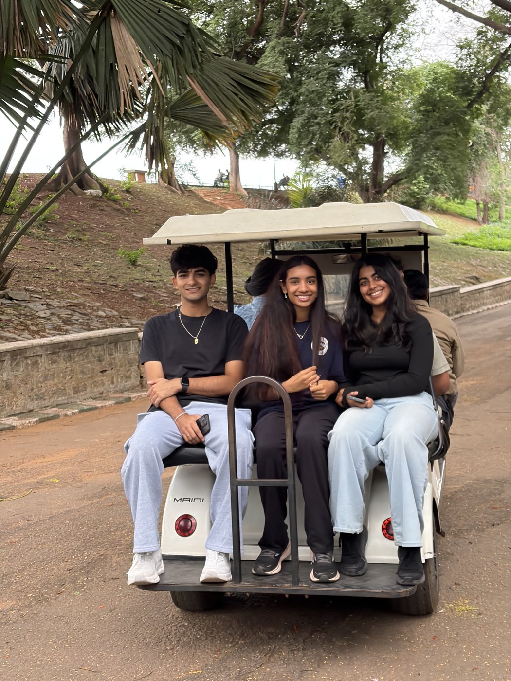 Exploring Lalbagh's botanical gardens between sessions.