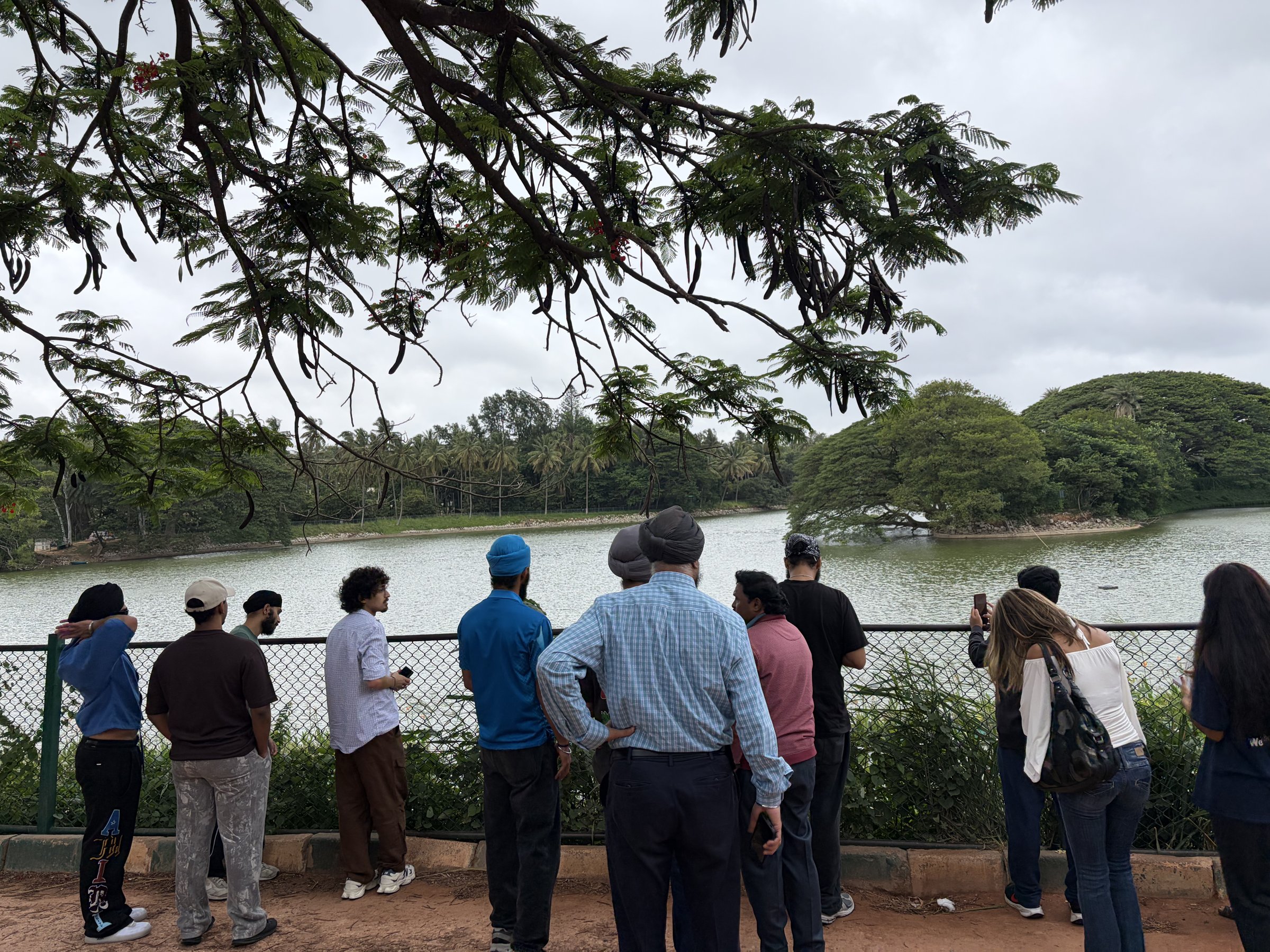 A quiet moment by one of Bangalore's lakes.